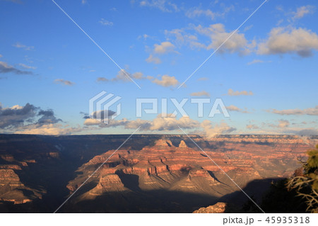 グランドキャニオン Yavapai Point からの夕景 グランドキャニオン Yavapai Point からの夕景 45935318