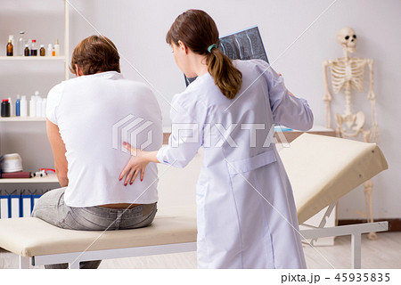 Female radiologist detecting cause of the illness Female radiologist detecting cause of the illness 45935835