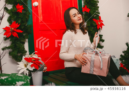 girl with gifts girl with gifts 45936116