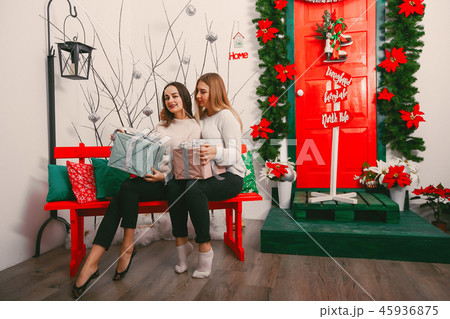 girls with gifts girls with gifts 45936875