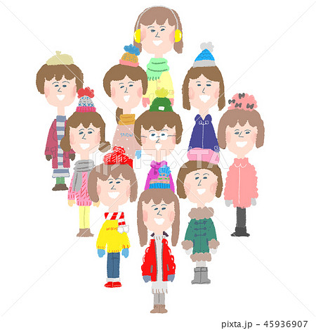 冬の女性たち 45936907