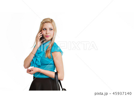 smiling handsome woman in a business suit smiling handsome woman in a business suit 45937140