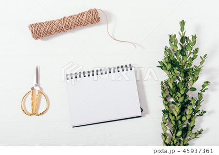 Flat lay composition preparation for the holiday Flat lay composition preparation for the holiday 45937361