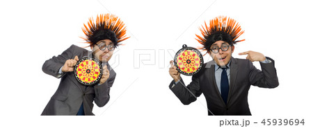 Funny man with mohawk hairstyle 45939694