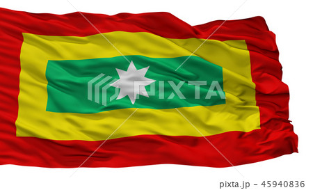 Cartagena City Flag, Colombia, Isolated On White Cartagena City Flag, Colombia, Isolated On White 45940836