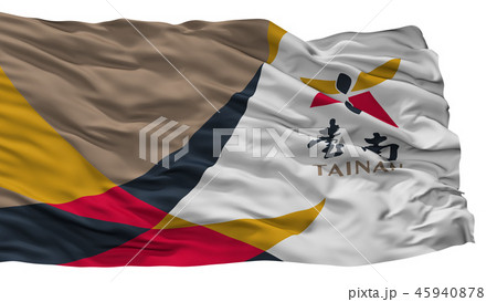Tainan City Flag, China, Isolated On White 45940878