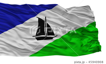 Puerto Montt City Flag, Chile, Isolated On White 45940908