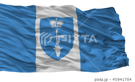 Luniniec City Flag, Belarus, Isolated On White 45941704