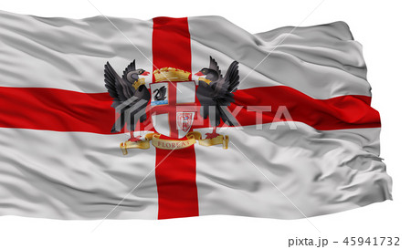 Perth City Flag, Australia, Isolated On White 45941732