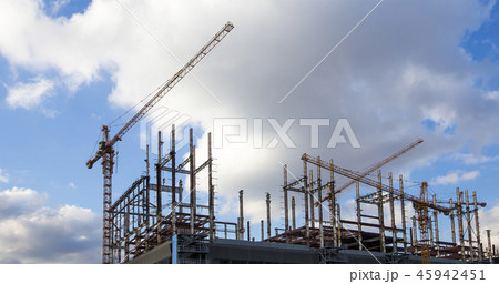 Multi-storey building under construction  45942451