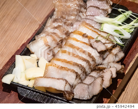 BBQ grill pork 45942494