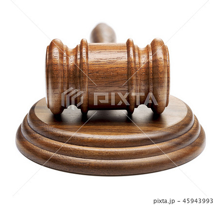 wooden gavel isolated wooden gavel isolated 45943993