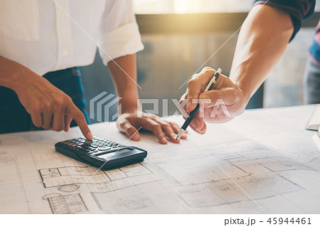 Image of engineer or architect partner meeting for working with Image of engineer or architect partner meeting for working with 45944461