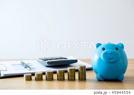 Saving money for future, Coin stacks for step up growing busines Saving money for future, Coin stacks for step up growing busines 45944554
