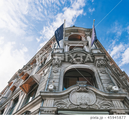 Old beautiful architecture in Oslo, Norway 45945877