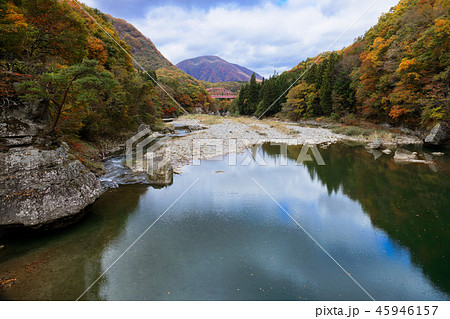 塔のへつり　紅葉 45946157