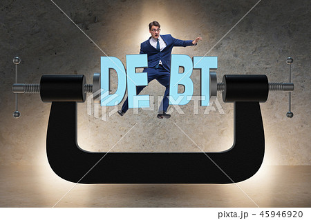 Business concept of debt and borrowing 45946920