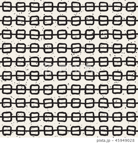 Hand drawn seamless pattern. Abstract geometric shapes background in black and white. Vector ethnic Hand drawn seamless pattern. Abstract geometric shapes background in black and white. Vector ethnic 45949028