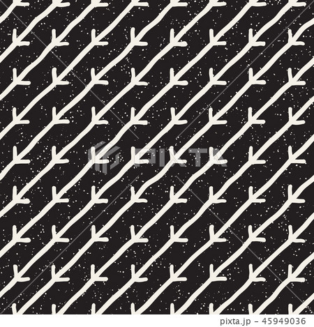 Hand drawn seamless pattern. Abstract geometric shapes background in black and white. Vector ethnic Hand drawn seamless pattern. Abstract geometric shapes background in black and white. Vector ethnic 45949036