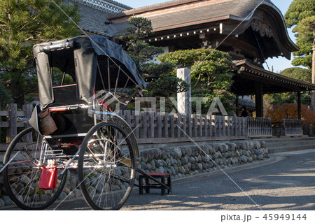 川越城本丸御殿前 人力車 川越市 川越城本丸御殿前 人力車 川越市 45949144