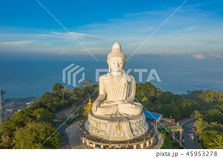 aerial photography Phuket big Buddha in sunrise aerial photography Phuket big Buddha in sunrise 45953278