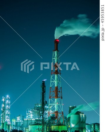 姫路市播磨臨海工業地域の工場夜景　ダイセル化学工場 45953851