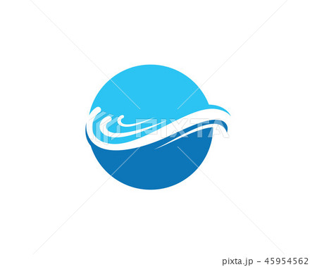 wave water logo beach blue 45954562