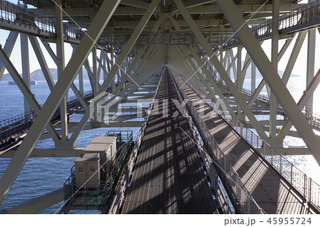 明石海峡大橋のトラス構造 45955724