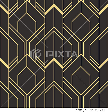 Abstract art deco seamless modern tiles pattern 45956747