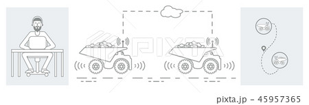 Smart transportations and trucking 45957365