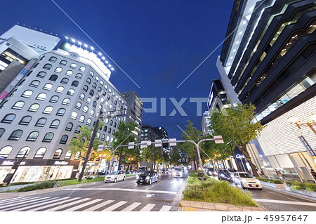 御堂筋心斎橋付近夜景 45957647