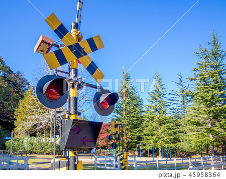 【静岡県伊豆市】テーマパークの鉄道踏切【修善寺虹の郷・ロムニー鉄道】 【静岡県伊豆市】テーマパークの鉄道踏切【修善寺虹の郷・ロムニー鉄道】 45958364
