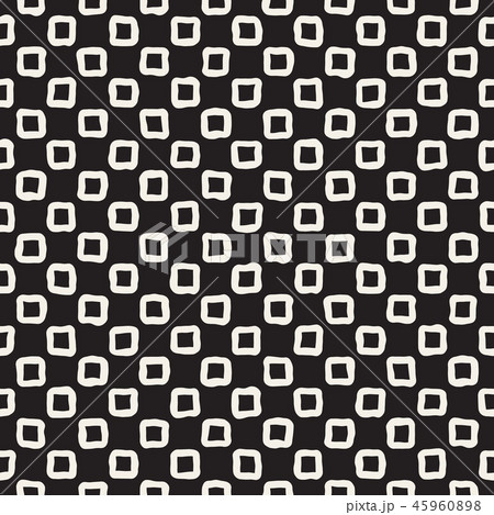 Hand drawn seamless pattern. Abstract geometric shapes background in black and white. Vector style Hand drawn seamless pattern. Abstract geometric shapes background in black and white. Vector style 45960898