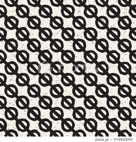 Hand drawn seamless pattern. Abstract geometric shapes background in black and white. Vector style Hand drawn seamless pattern. Abstract geometric shapes background in black and white. Vector style 45960899