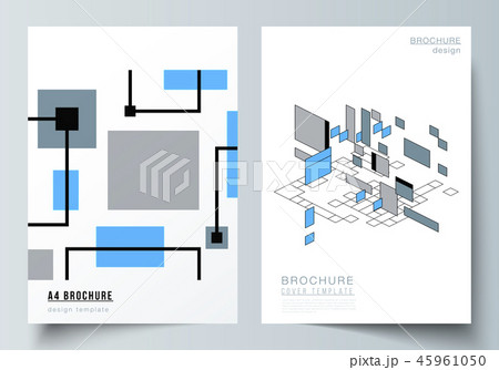The vector layout of A4 format modern cover mockups design templates for brochure, flyer, booklet The vector layout of A4 format modern cover mockups design templates for brochure, flyer, booklet 45961050