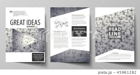 Business templates for brochure, magazine, flyer, report. Cover design template, abstract vector 45961282