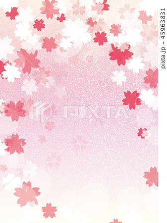 桜背景縦ピンクのイラスト素材