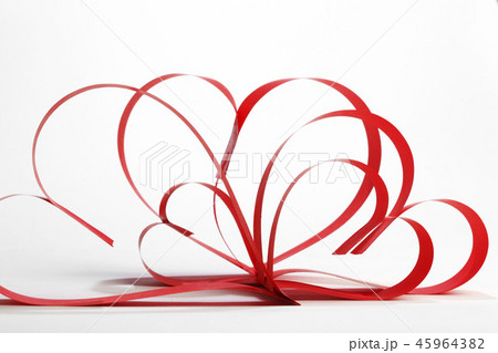 Red heart ribbons Red heart ribbons 45964382