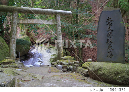 神奈川県厚木市七沢の大沢川上流にある大釜弁財天 神奈川県厚木市七沢の大沢川上流にある大釜弁財天 45964575