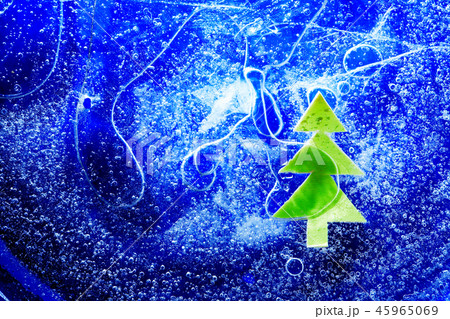 Christmas Tree Under Ice 45965069