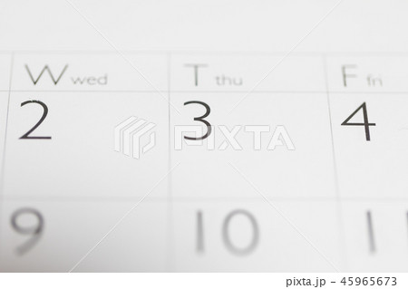 カレンダー 45965673