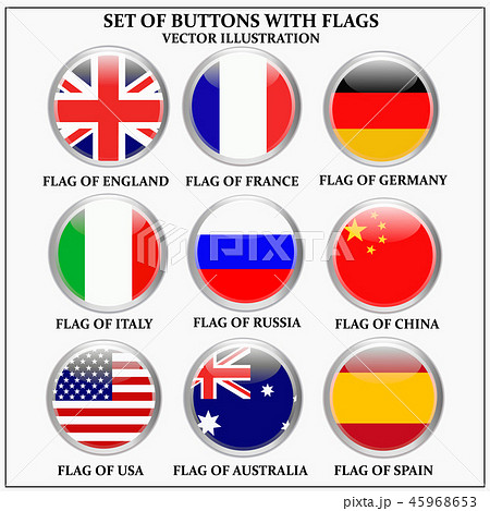 Set of banners with flags. Vector. Set of banners with flags. Vector. 45968653