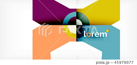Geometric colorful shapes composition abstract background. Minimal dynamic design Geometric colorful shapes composition abstract background. Minimal dynamic design 45970077
