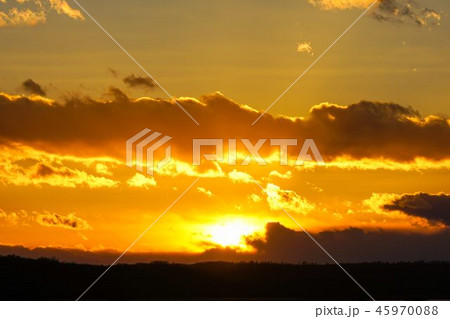 濤沸湖の夕日 濤沸湖の夕日 45970088