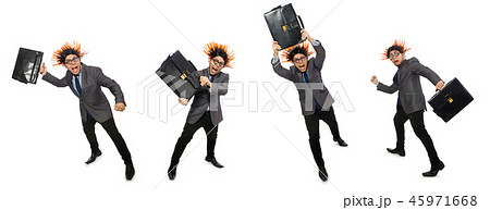 Funny man with mohawk hairstyle Funny man with mohawk hairstyle 45971668
