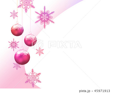 クリスマス クリスマスツリー クリスマス背景 雪の結晶 フレーム のイラスト素材
