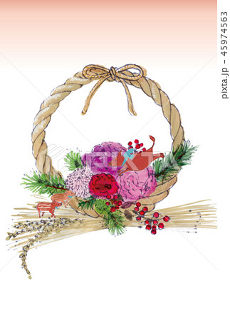 2019 亥 年賀フレーム 45974563