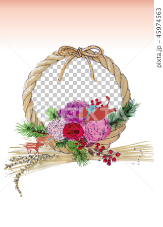 2019 亥 年賀フレーム 45974563