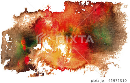 Colorful watercolor hand drawn brush stroke.  45975310