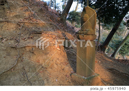 神奈川県厚木市の鐘ヶ嶽(かねがたけ)の9丁目の石仏 神奈川県厚木市の鐘ヶ嶽(かねがたけ)の9丁目の石仏 45975940